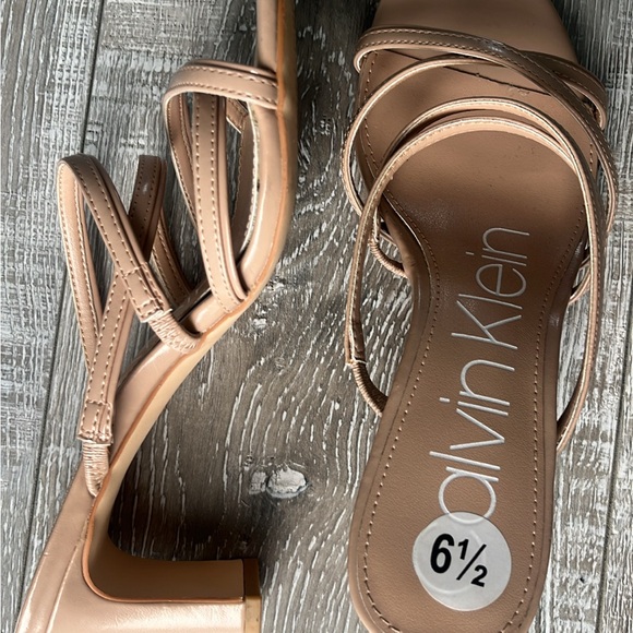 Nude Calvin Klein Sandals - Picture 2 of 3
